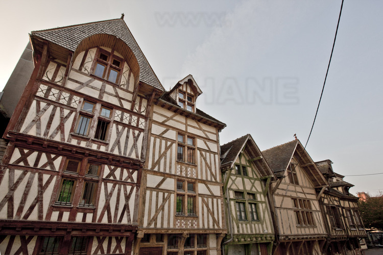In the east of the historical city, medieval houses of Kleber street.