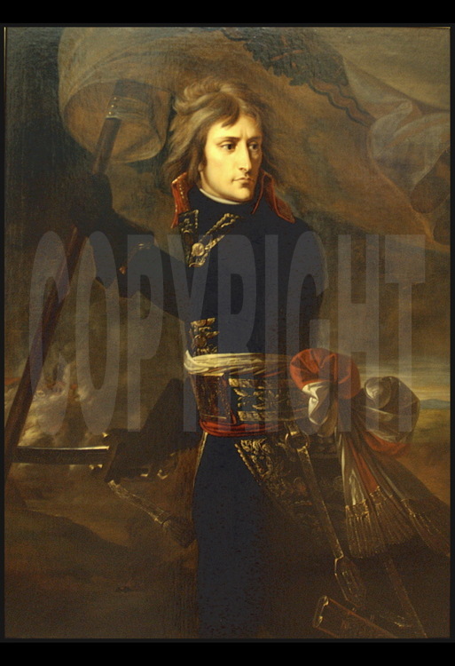 The Hermitage Museum.  Bonaparte at the Battle of the Arcole Bridge.  
This piece, painted by Jean Antoine Gros in 1797 is the most beautiful 
finished work of art in the Castle of Versailles.