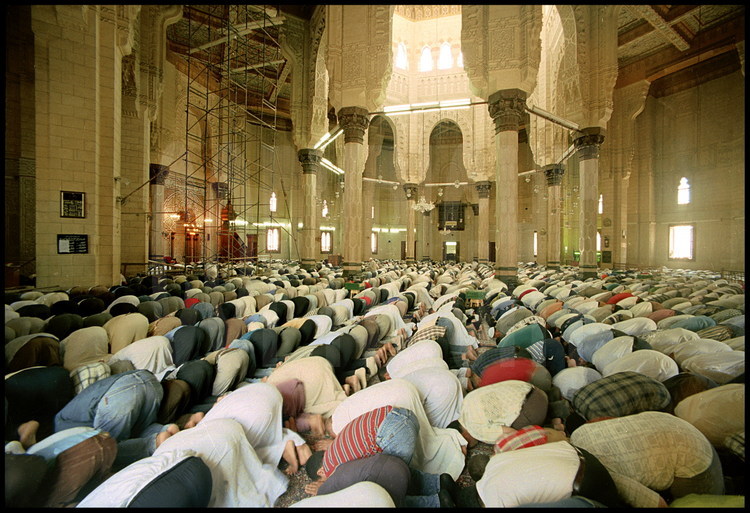 Friday’s prayer in the Abou Abbas Mosque, the biggest one in the city.