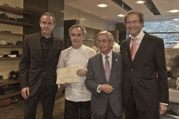 Daniel Lalonde - Ferran Adria - Rafael Anson Oliart - Jean Berchon. Restaurant El Bulli.