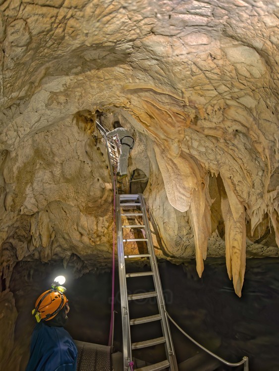 Auvergne Rhône Alpes - Ardèche (07) - Vallon Pont d'Arc - Visite exclusive de la grotte ornée du Pont d'Arc, dite Grotte Chauvet : On accède à la Grotte via une 